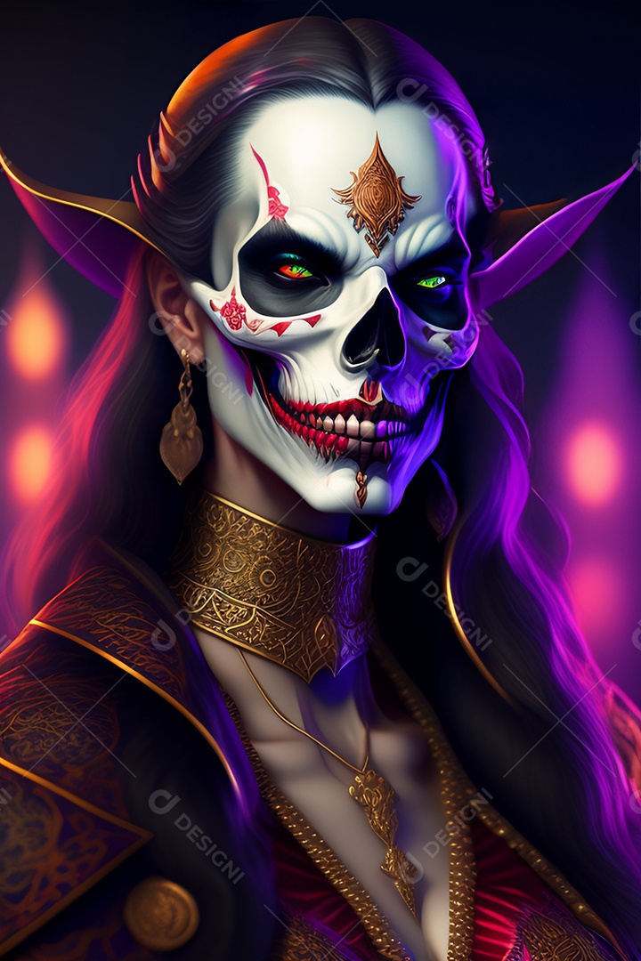 Papel de parede de caveira