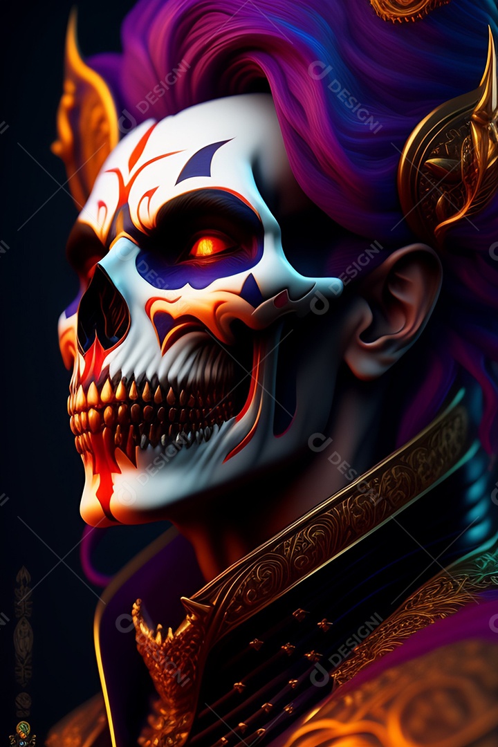 Papel de parede de caveira