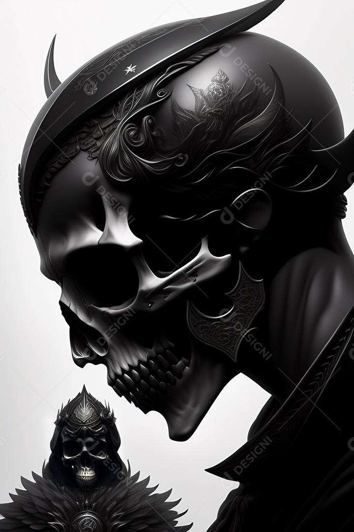 Papel de parede de caveira