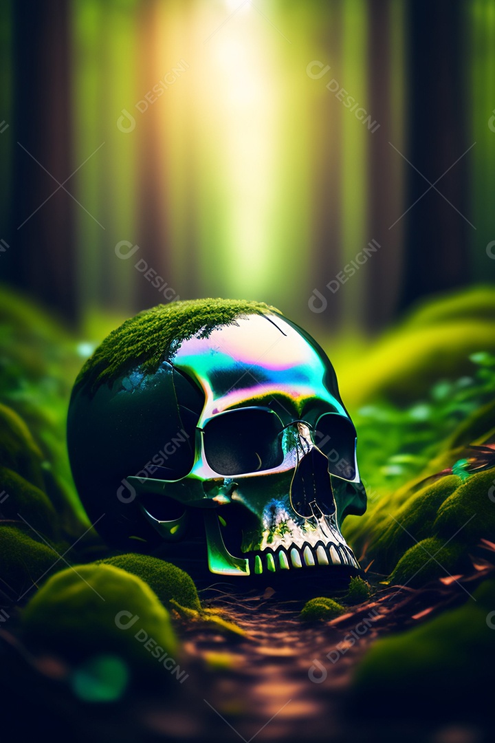 Papel de parede de caveira