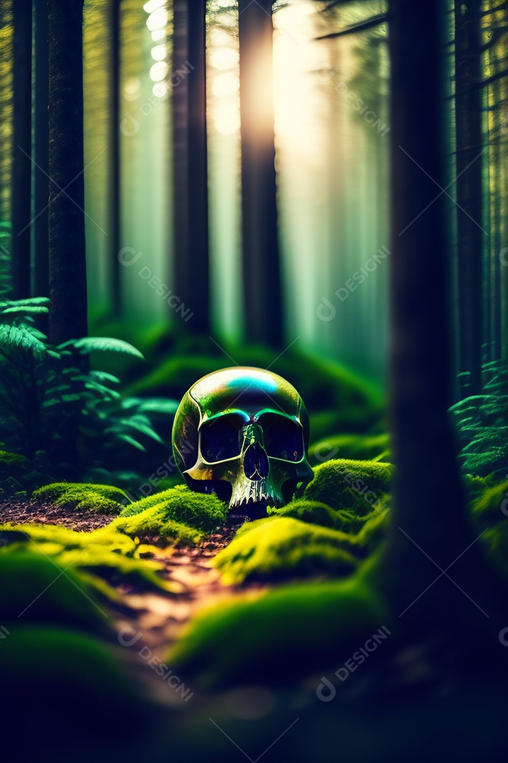 Papel de parede de caveira