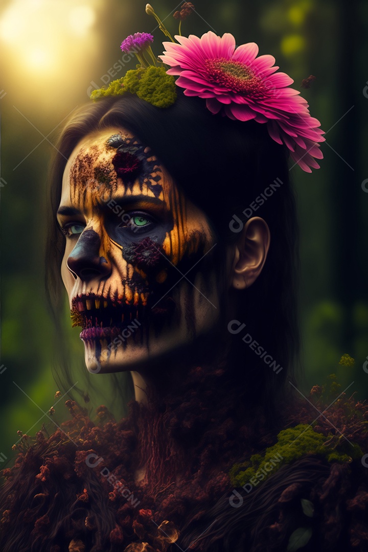 Papel de parede de caveira