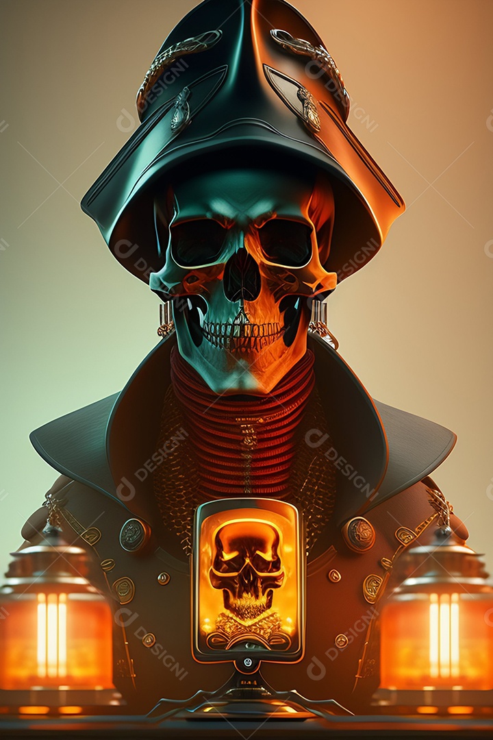 Papel de parede de caveira