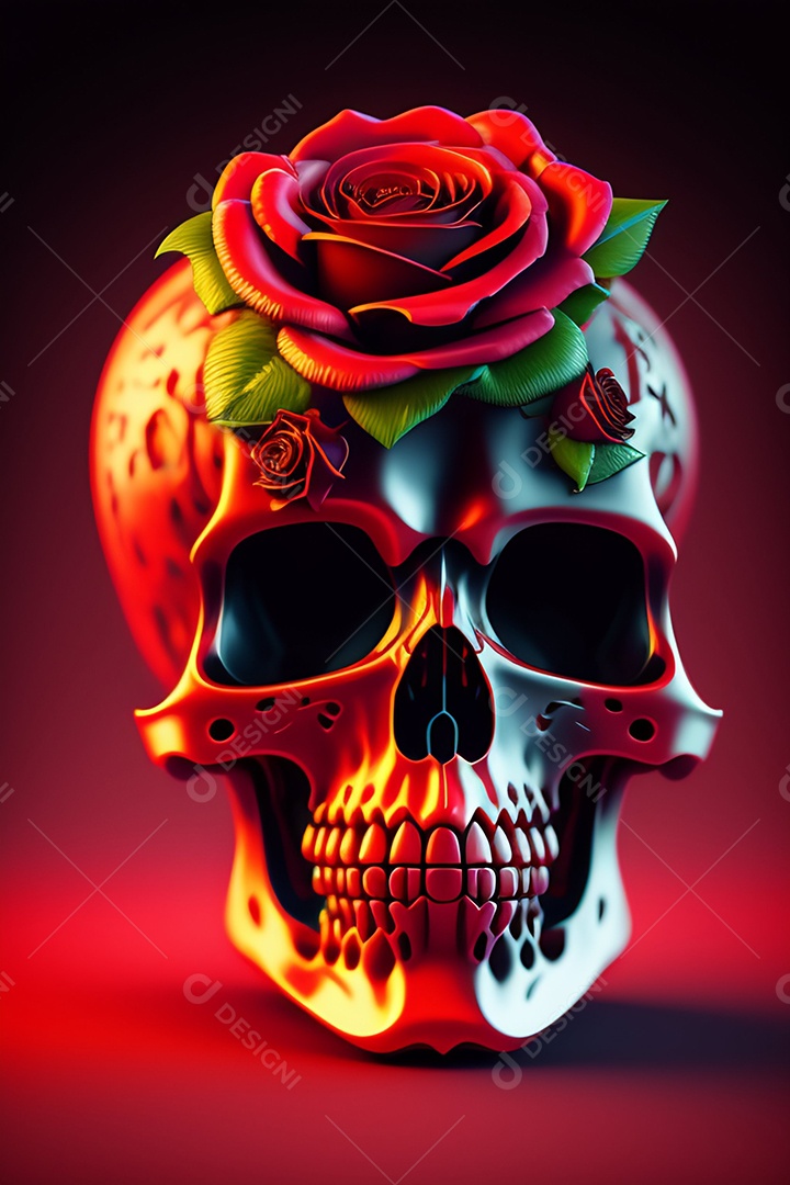 Papel de parede de caveira