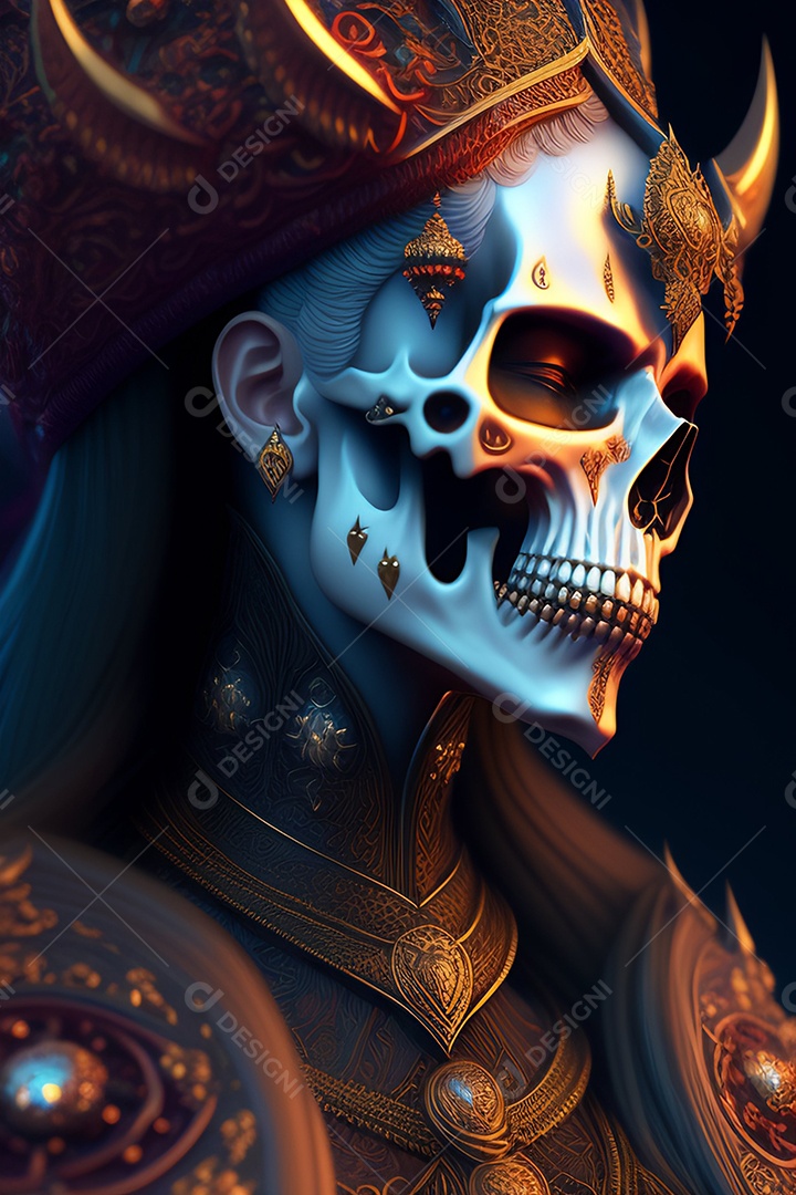 Papel de parede de caveira