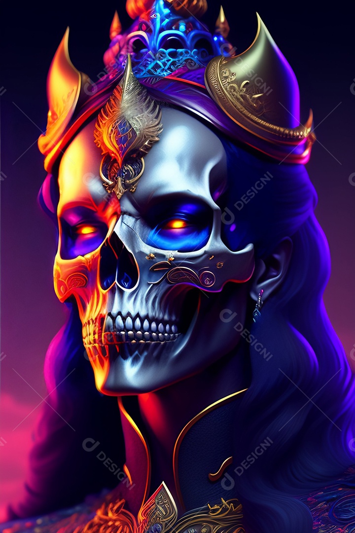 Papel de parede de caveira