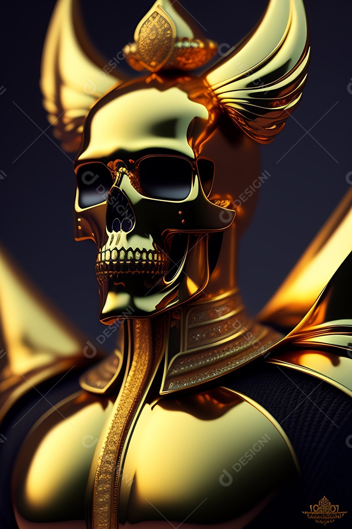 Papel de parede de caveira