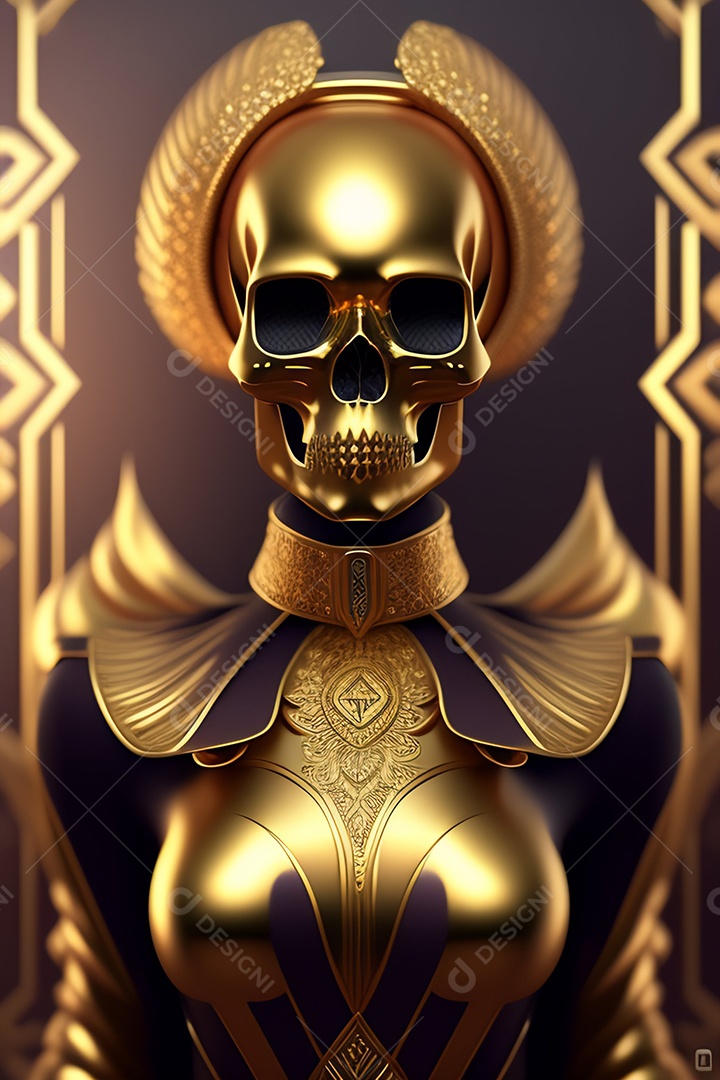 Papel de parede de caveira