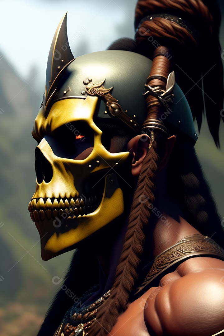 Papel de parede de caveira