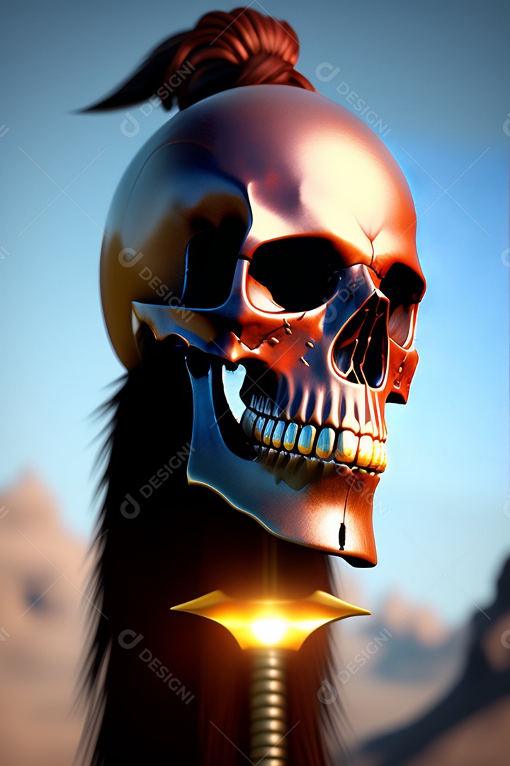 Papel de parede de caveira