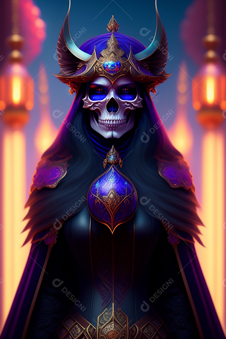 Papel de parede de caveira