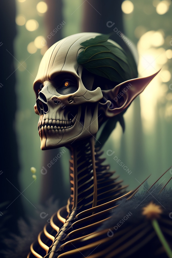 Papel de parede de caveira