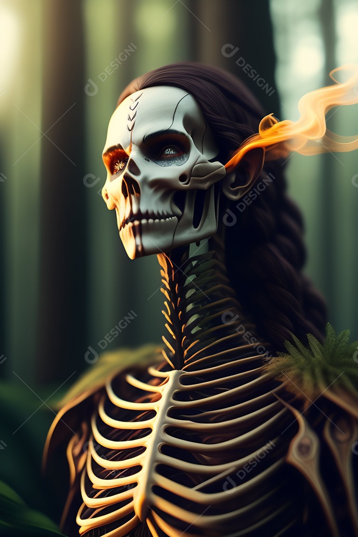 Papel de parede de caveira