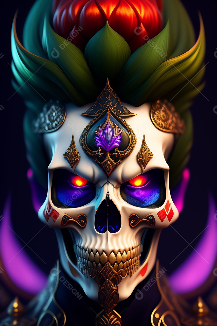 Papel de parede de caveira