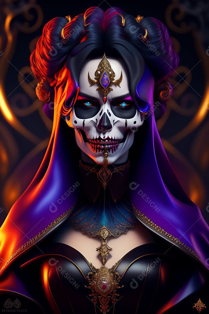 Papel de parede de caveira