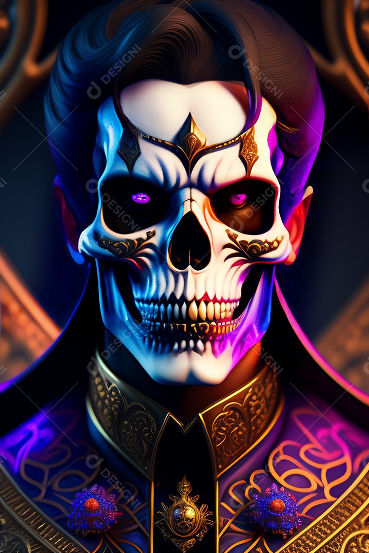 Papel de parede de caveira