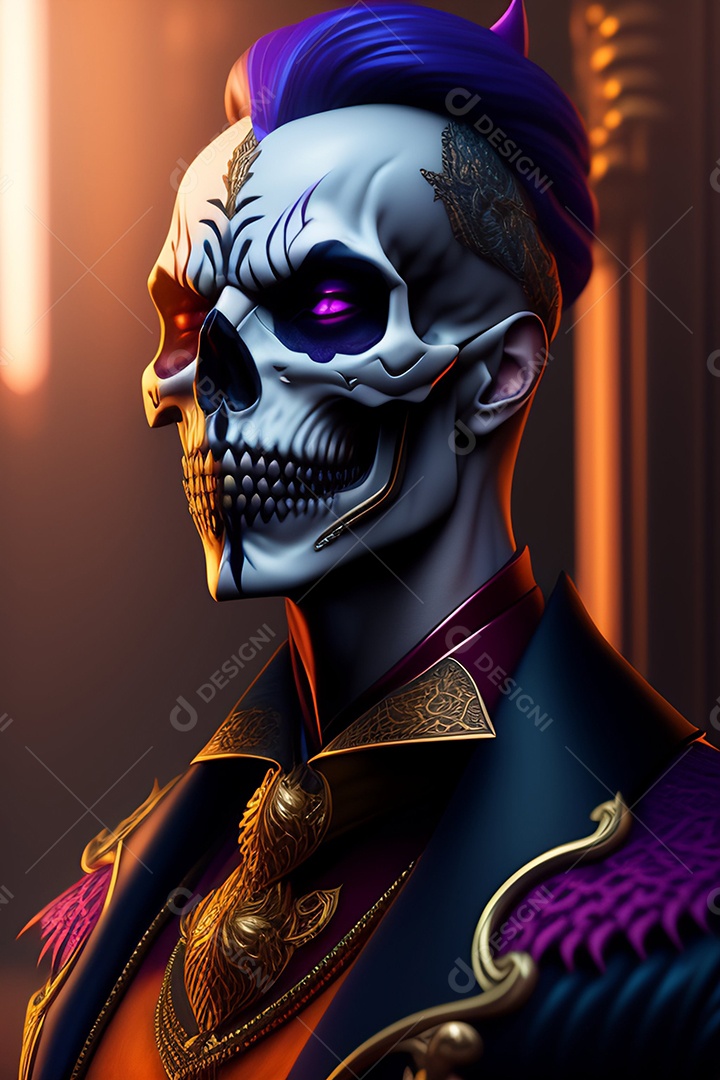 Papel de parede de caveira