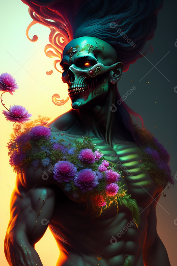 Papel de parede de caveira