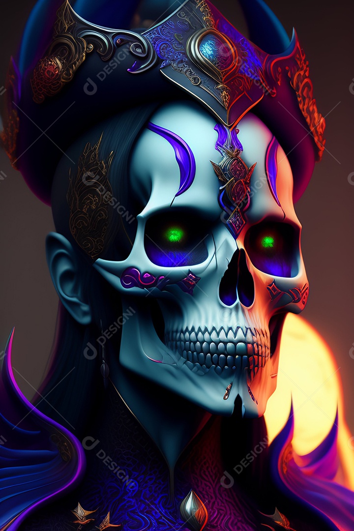 Papel de parede de caveira