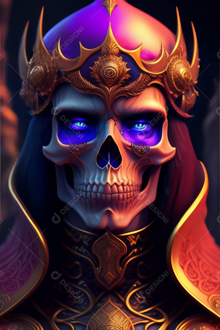 Papel de parede de caveira