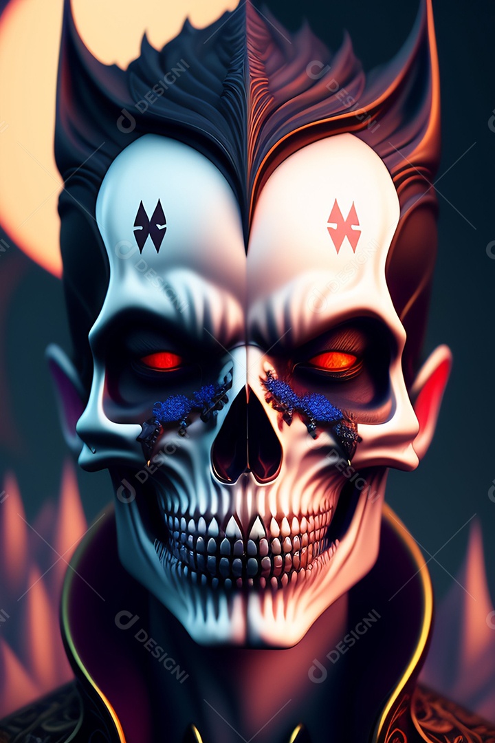 Papel de parede de caveira