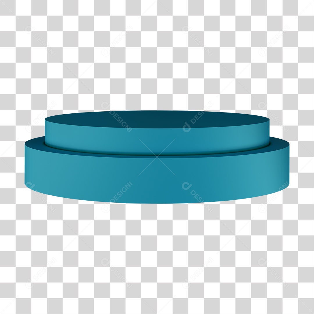 Pódio Elemento 3D PNG Transparente