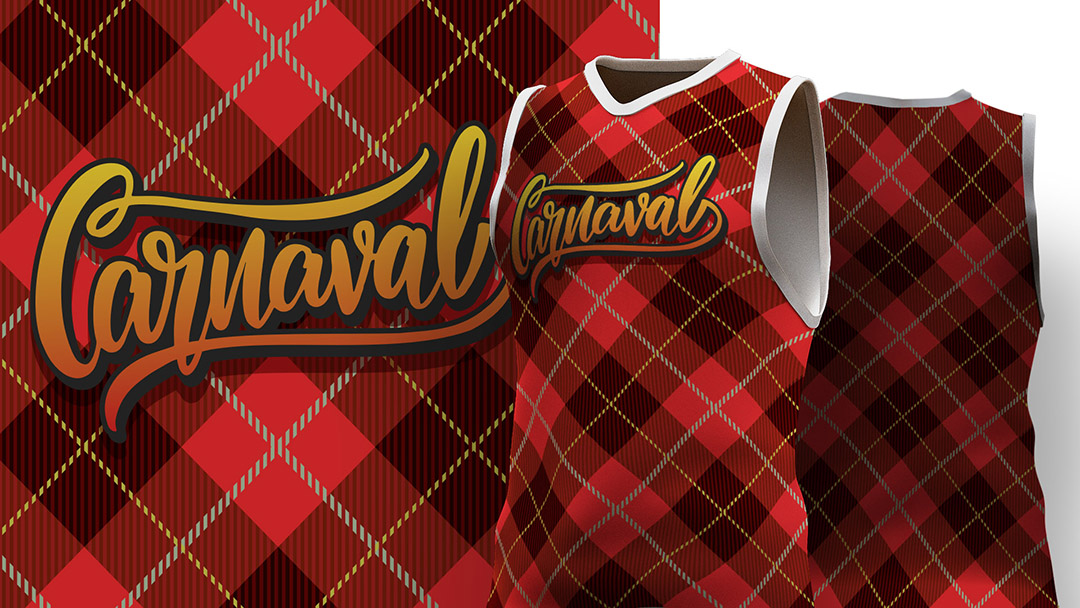 Abadá de Carnaval Estampa Xadrez Ai + EPS