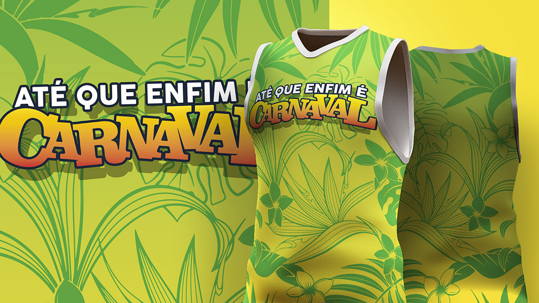 Abadá de Carnaval Estampa Verde Ai + EPS