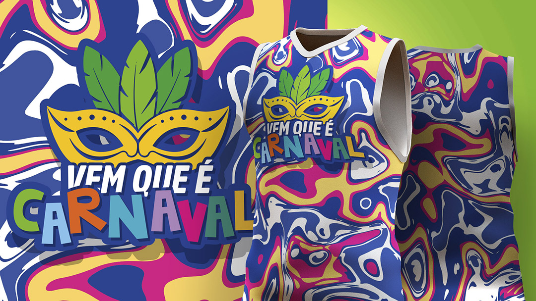 Abadá de Carnaval Estampa Ai + EPS