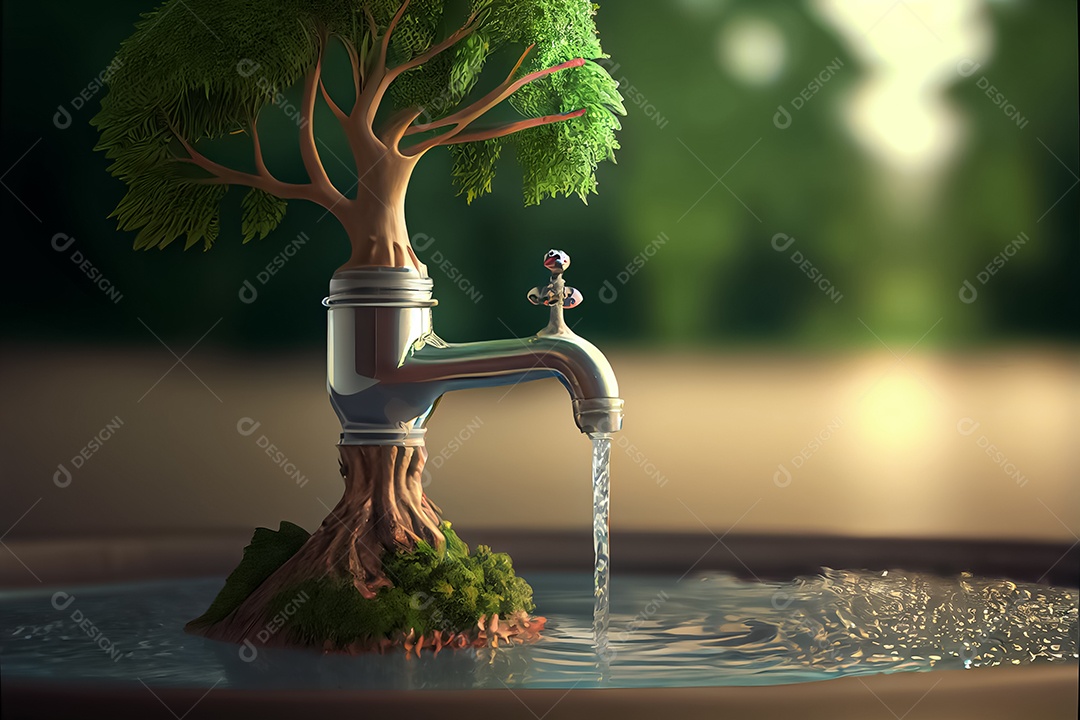Dia Mundial da Água dia da conservação da água, economize água, a água é importante para a vida 22 de março