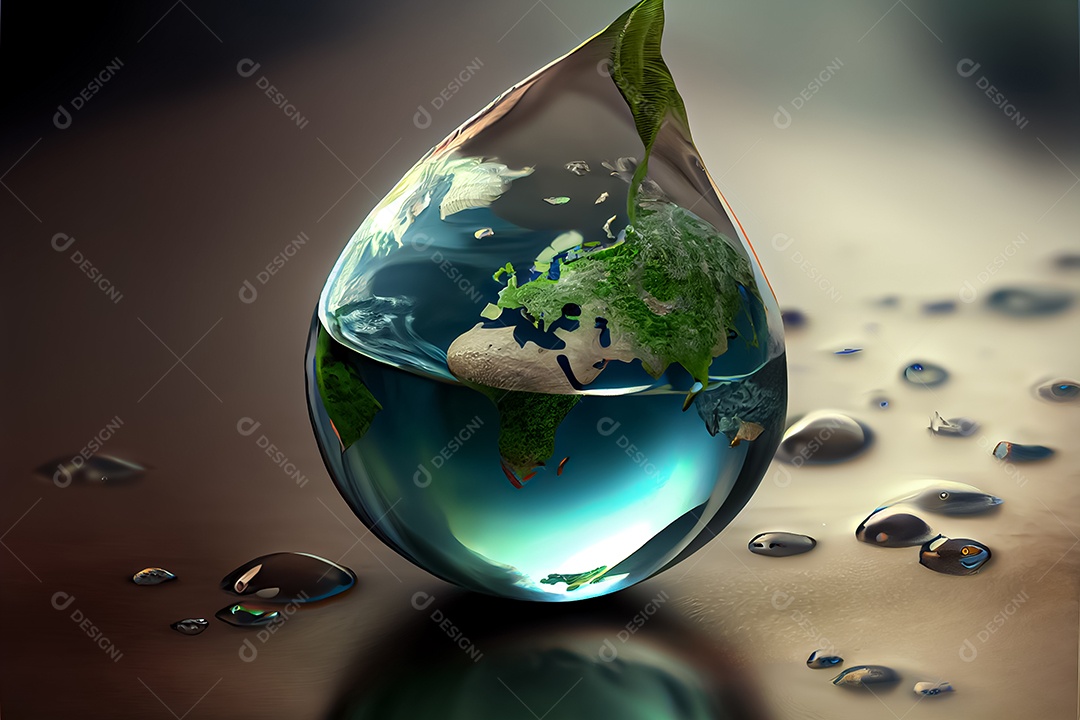 Dia Mundial da Água dia da conservação da água, economize água, a água é importante para a vida 22 de março