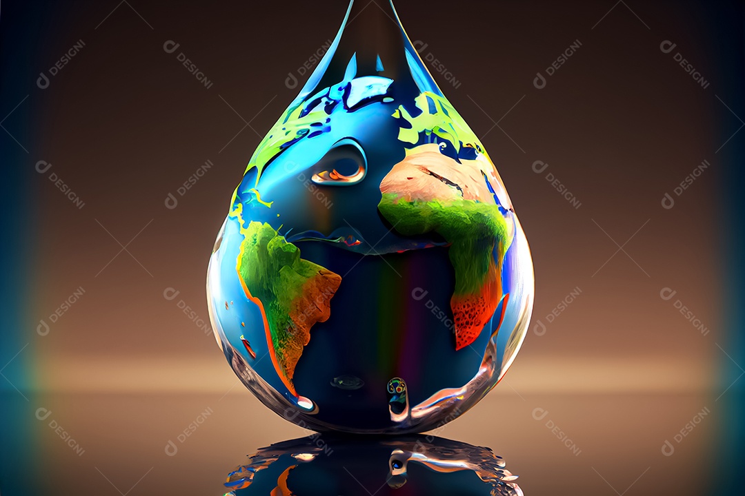 Dia Mundial da Água dia da conservação da água, economize água, a água é importante para a vida 22 de março