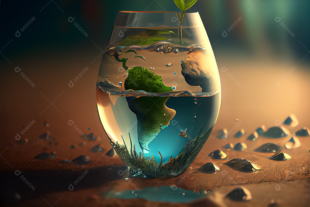 Dia Mundial da Água dia da conservação da água, economize água, a água é importante para a vida 22 de março