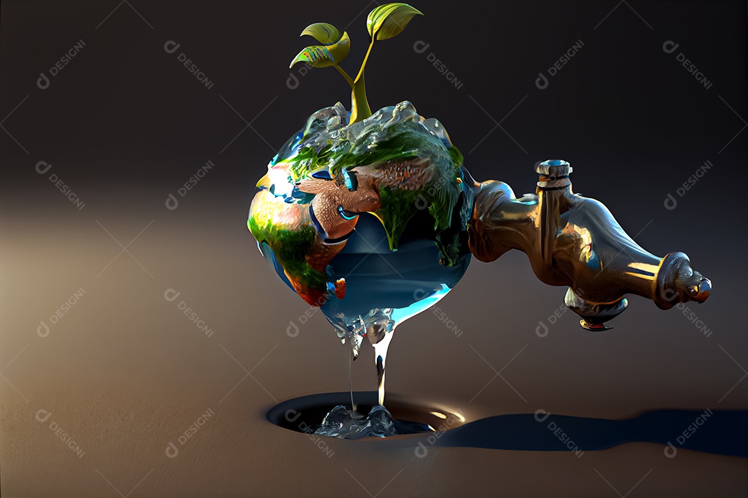 Dia Mundial da Água dia da conservação da água, economize água, a água é importante para a vida 22 de março