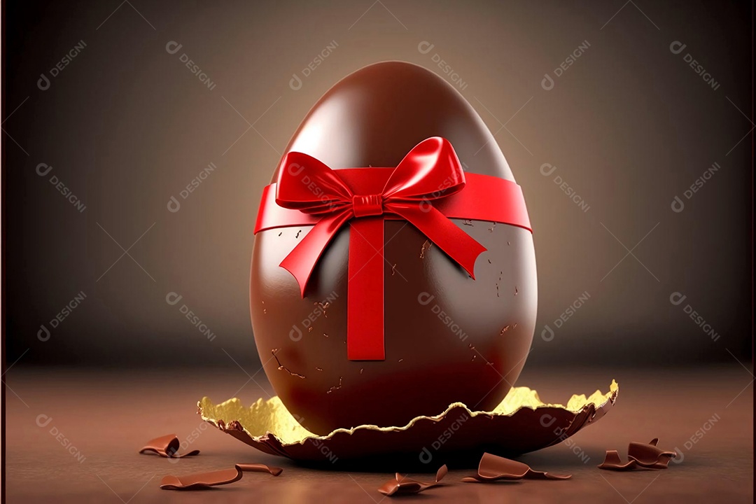 Ovos de páscoa sobre um fundo isolado