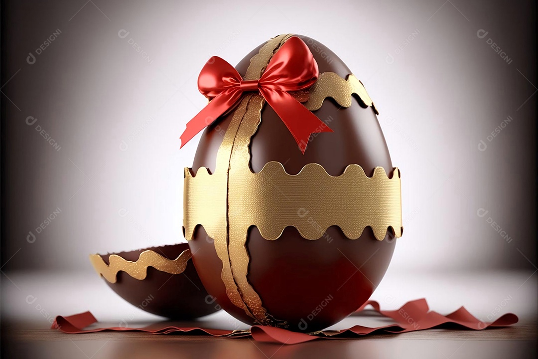 Ovos de páscoa sobre um fundo isolado