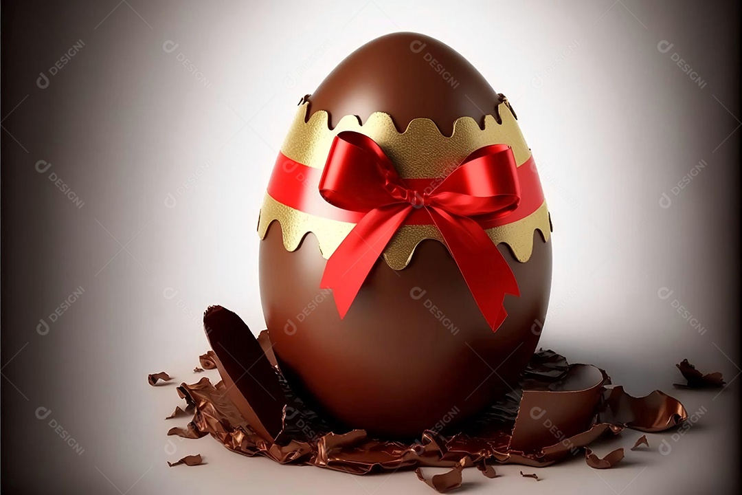 Ovos de páscoa sobre um fundo isolado