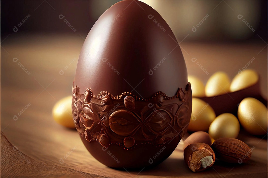 Ovos de páscoa sobre um fundo isolado