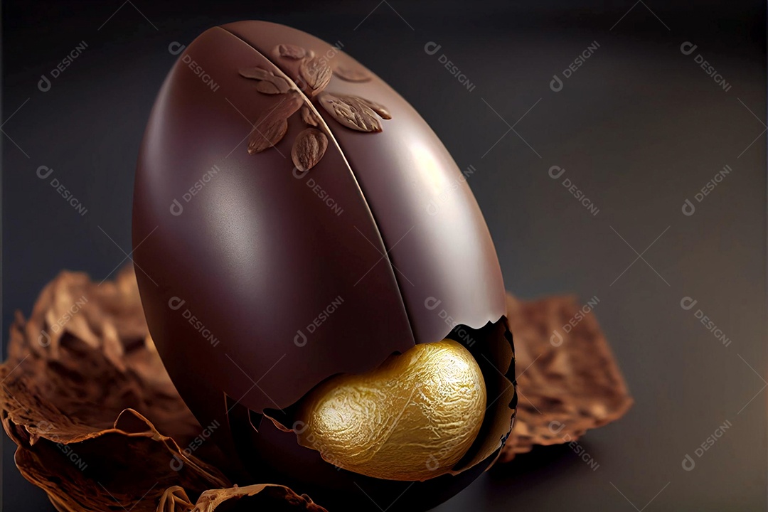 Ovos de páscoa sobre um fundo isolado