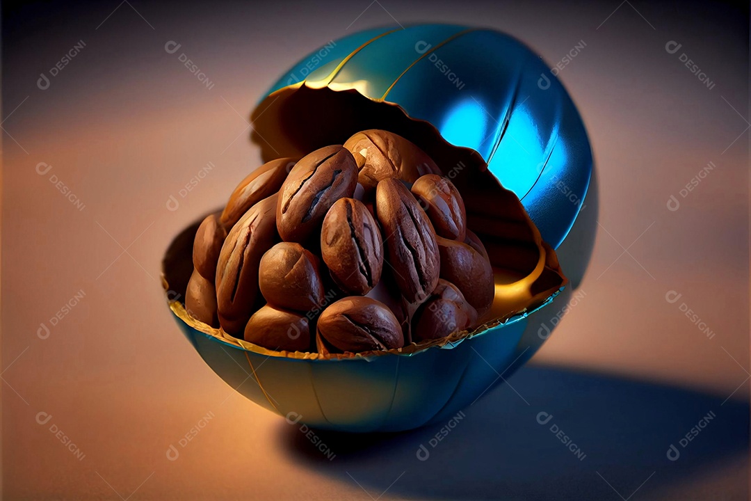 Ovos de páscoa sobre um fundo isolado