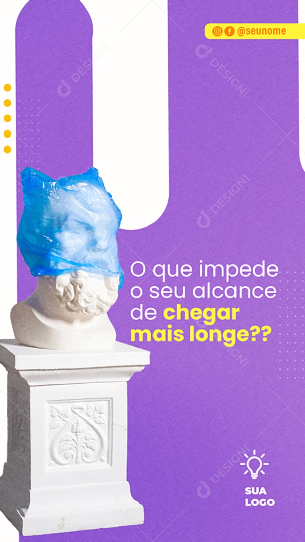 Story O Que Impede o Seu Alcance de Chegar Mais Longe Social Media PSD Editável