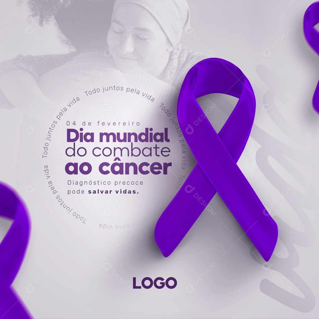 Dia Mundial Do Combate Ao Câncer Social Media PSD Editável