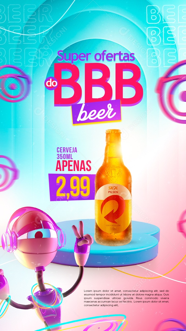 Story Super Offers from BBB Beer Social Media Editable PSD