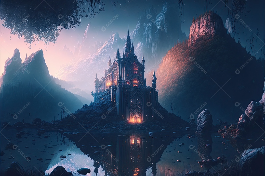 Ilustração de um personagem do jogo.