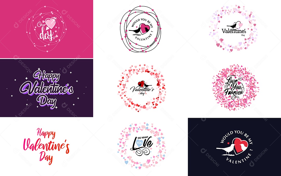 Textos De Feliz Dia Dos Namorados Vetor EPS