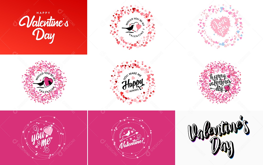 Textos De Feliz Dia Dos Namorados Vetor EPS