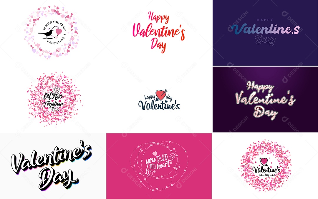 Textos De Feliz Dia Dos Namorados Vetor EPS