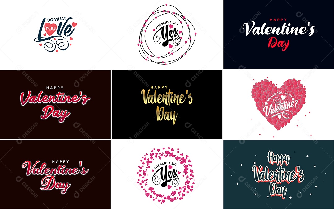 Textos De Feliz Dia Dos Namorados Vetor EPS