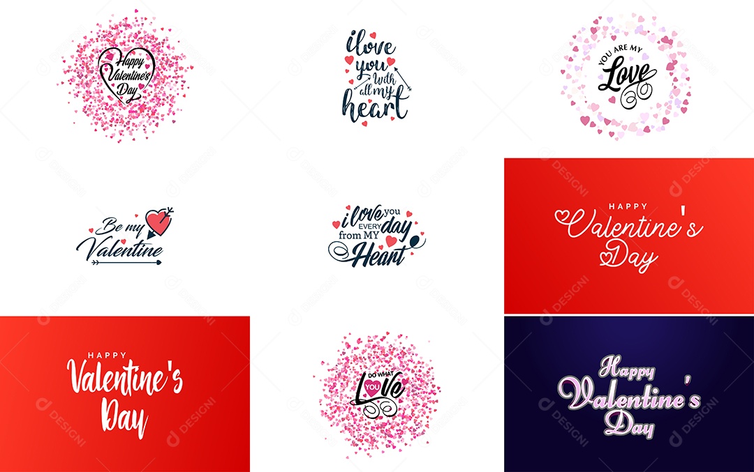 Textos De Feliz Dia Dos Namorados Vetor EPS