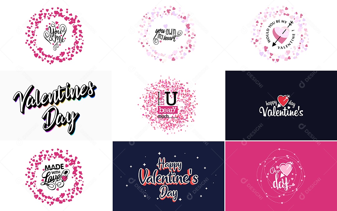 Textos De Feliz Dia Dos Namorados Vetor EPS